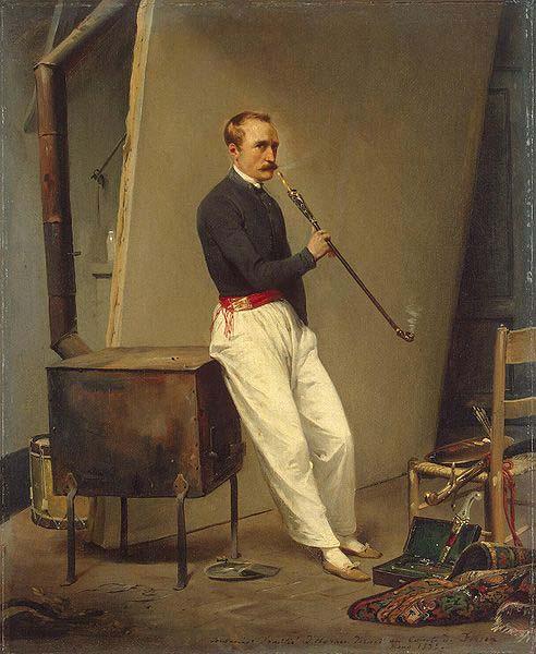 Horace Vernet Self portrait oil painting image